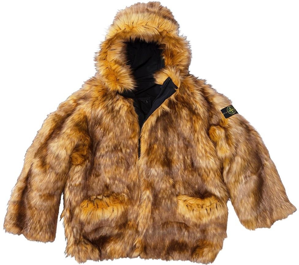 Supreme®/Stone Island® Formula Steel Reversible Faux Fur Parka view 17